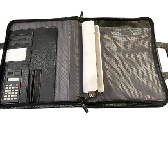 Samsonite Business classic 3 ring binder portfolio messager bag black - Picture 4 of 9